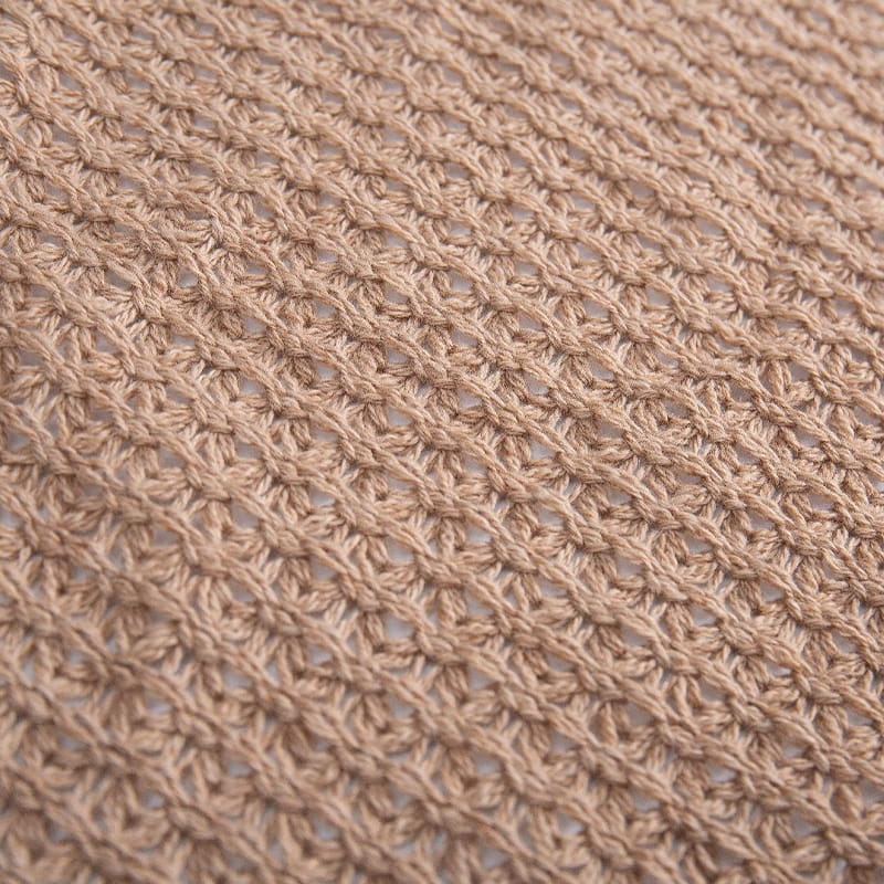 Stickad ihålig rib jacquard spandex klädtyg